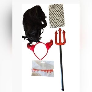 New Halloween Spirit Red Devil Accessory Kit-5 pcs.
